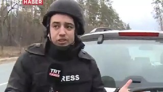 Ukrayna'da TRT Haber ekibi çatışmanın ortasında kaldı