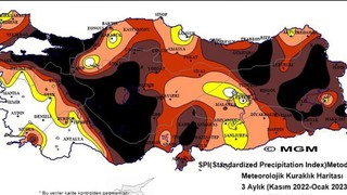 Kuraklık haritası paylaşıldı: O ilimiz alarm veriyor