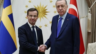 Erdoğan, Ulf Kristersson ile görüştü