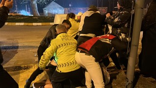 Önce kaza, sonra kavga... Ortalık savaş alanına döndü: 11 gözaltı var