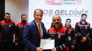 Beylikdüzü Nefes Arama Kurtarma Ekipleri akreditasyon sertikalarını aldı