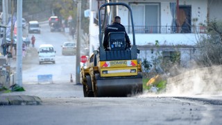 Bodrum'da asfalt çalışmaları devam ediyor