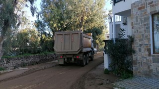 Bodrum Belediyesi'nden hafriyat kamyonlarına denetim