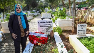 Fatma Girik Bodrum'daki mezarı başında anıldı