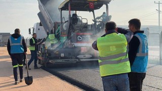 Balıkesir Gönen’de sanayi esnafının yol çilesi bitti
