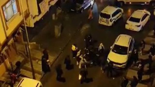 Şehir eşkıyaları polise saldırıp, takviye ekiplerin yolunu kestiler