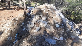 Bodrum'da kaçak hafriyat dökümüne 70 bin lira ceza