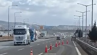 Ağır taşıtlar için trafiğe çıkış yasağı kaldırıldı