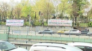 Sırrı Süreyya Önder'in tedavi gördüğü hastanenin karşısında dikkat çeken görüntü