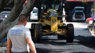 Bodrum'da Asfalt Çalışmaları Devam Ediyor