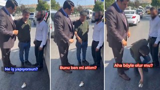 Belediye başkanının ''çöpü yerden al'' dediği vatandaştan şoke eden hareket