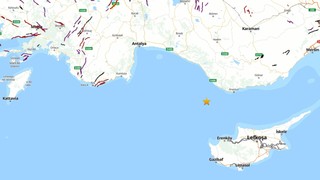 Antalya'da 4 büyüklüğünde deprem