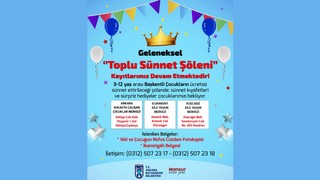 Ankara'da geleneksel ''Toplu Sünnet Şöleni'' için kayıtlar devam ediyor
