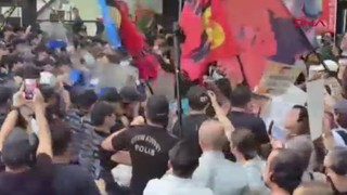 Ankara’da İsrail protestosuna polis müdahalesi: Gözaltılar var!