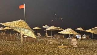 İsrail - İran savaşı sürerken, Türkiye'nin ünlü plajında gece yarısı endişelendiren görüntü