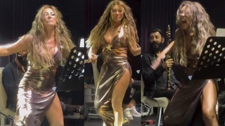 Selen Görgüzel'in sahnedeki çılgın dansı herkesi şaşırttı