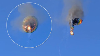 Alev alan sıcak hava balonu düştü: 8 ölü var!