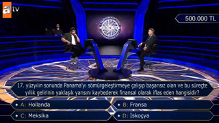Kim Milyoner Olmak İster'de 500 bin TL'lik soruya verdiği yanıt olay oldu