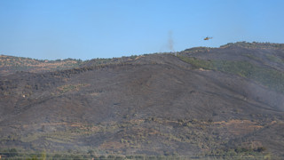 İzmir'de 3 gündür süren yangın, Ödemiş'in yemyeşil zirvelerini siyaha boyadı!