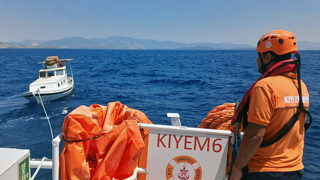 Bodrum açıklarında korku dolu anlar