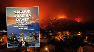 Yeşil Bursa küle dönerken, müftülük çareyi yağmur duasında buldu