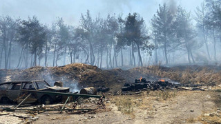İzmir'de yine orman yangını! Çevre yolu trafiğe kapatıldı
