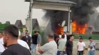 Onlarca kaçak bungalovun yıkımı sırasında ortalık karıştı