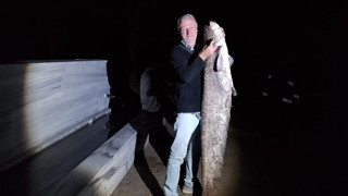 Bursa'da tam 40 kiloluk bir canavar yakalandı