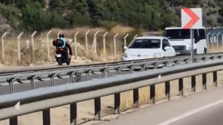 Bu sefer ki ters yön magandası bir motosiklet sürücüsü oldu