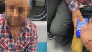 Metroda sapık var! Telefonunu kırdı ama kaçamadı