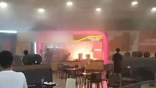 İstanbul'da AVM'de korku dolu anlar