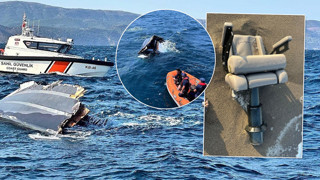 Teknesi parçalanan Halit Yukay’ın parçalanan teknesinin koltuğu Çanakkale'den çıktı