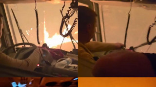 Korkunç görüntüler... Evler yandı, hayvanlar telef oldu, ekipler alevlerin içinde kaldı!