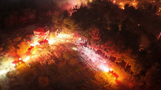 Çanakkale Bayramiç'te büyük orman yangını!