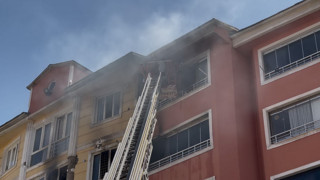 7 katlı binada can pazarı: 5 kişi yangında mahsur kaldı!