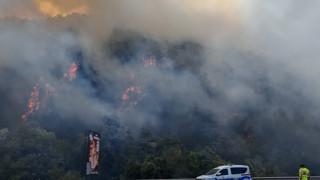 Bir büyük orman yangını daha! Alevler rüzgarla büyüdü...