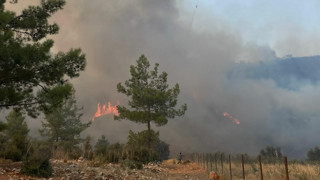 Muğla'da orman yangını! Alevler yerleşim yerlerine doğru ilerliyor