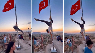 Tepkiler çığ oldu... Türk Bayrağı'nda direk dansı rezaleti!