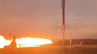 F-16'nın gösterisi uçuşu faciayla bitti