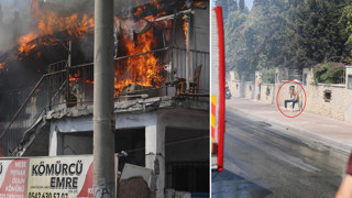 Evini kendi elleriyle ateşe verdi, tabureye oturup yangını izledi