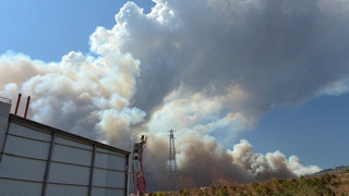 Bursa'da ormanlık alanda büyük yangın