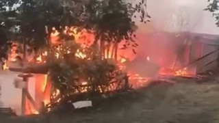 Artvin'de yangın kabusu: 4 ev küle döndü