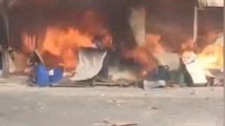 İstanbul'da sosyete pazarında korkutan yangın