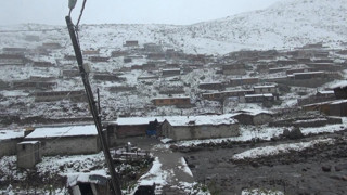 Eylül ayında lapa lapa kar sürprizi! Kar kalınlığı 15 santimi buldu