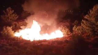 Düğünde atılan havai fişekler yangın çıkardı