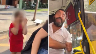 İETT otobüsünde karekod kavgası: Küçük kızı hüngür hüngür ağlattılar!