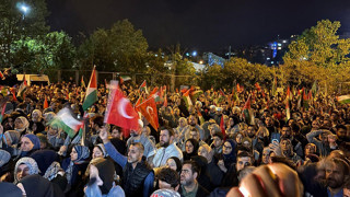 İstanbul'da dün gece... ABD ve İsrail Konsolosluğu önüne akın ettiler
