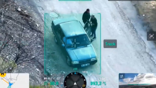 Jandarmayı fark eden uyanıklara dron sürprizi!