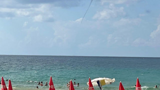 Alanya açıklarında hortum paniği