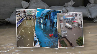 Turuncu alarm verilen kentte korkulan oldu! Sağanak sele dönüştü